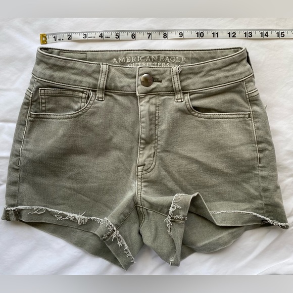 American Eagle Olive Green/Grey size 2 - Picture 5 of 16
